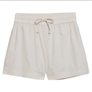 Frame Women's Light Tan Athletic Cotton Shorts Size Small⭐️